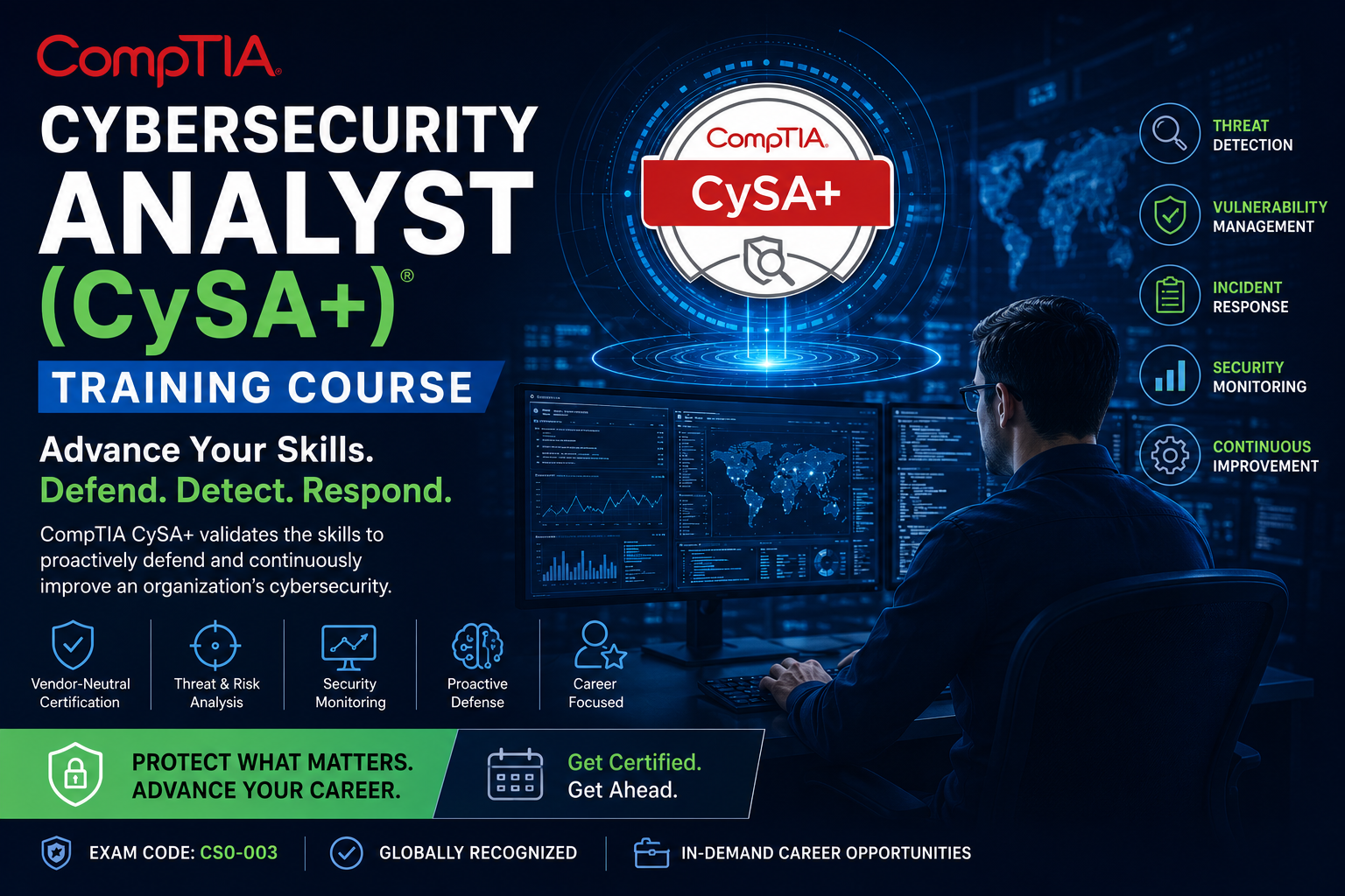 CompTIA Cybersecurity Analyst (CySA+) Training Course